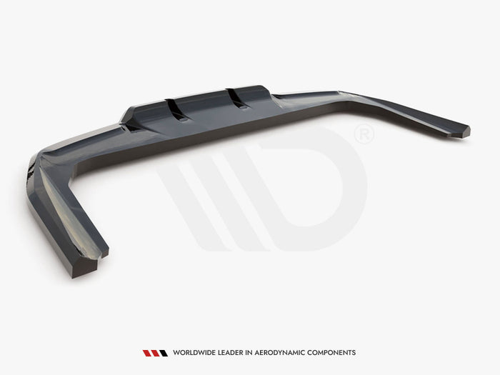 BMW X1 M-Pack U11 Central Rear Splitter (Vertical Bars) - Maxton Design