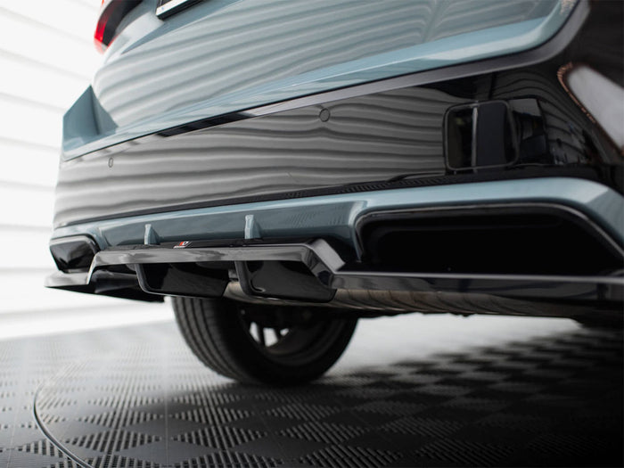 BMW X1 M-Pack U11 Central Rear Splitter (Vertical Bars) - Maxton Design