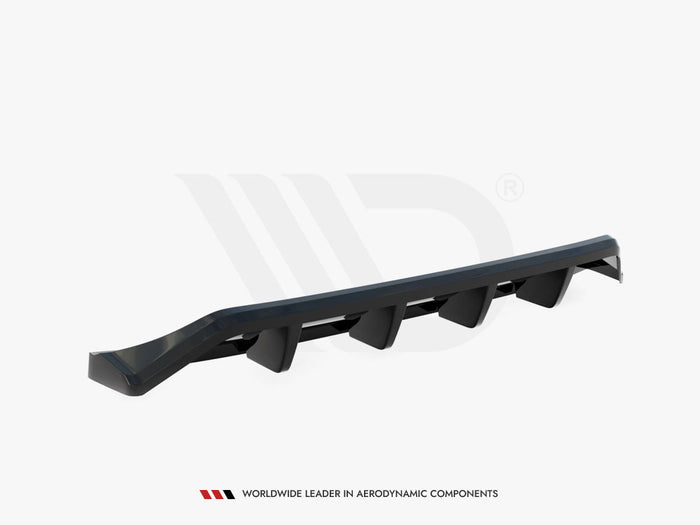 Mazda 3 Mk4 Central Rear Splitter (Vertical Bars) - Maxton Design