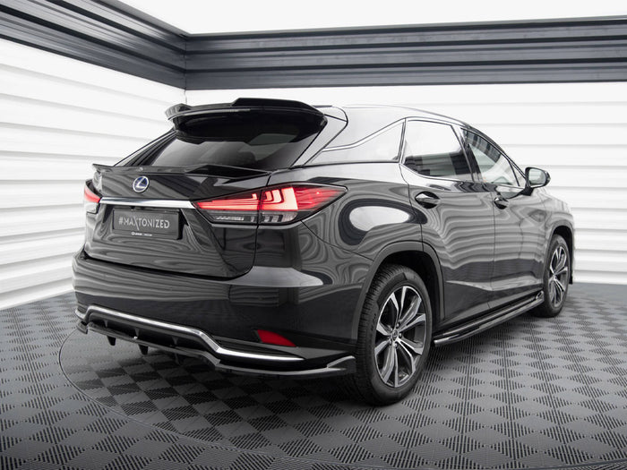 Lexus RX Mk4 Facelift Central Rear Splitter (Vertical Bars) - Maxton Design