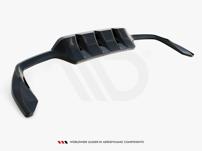 Central Rear Splitter (Vertical Bars) Cupra Leon Hatchback Mk1 - Maxton Design
