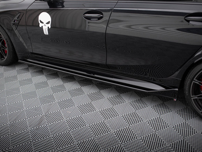 BMW M3 Sedan / Touring G80 / G81 Side Skirts Diffusers V.3 CSL Look - Maxton Design