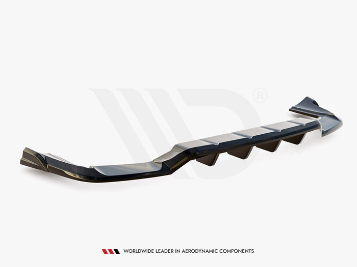 Porsche Cayenne Coupe / SUV Mk3 Rear Splitter (Vertical Bars) - Maxton Design