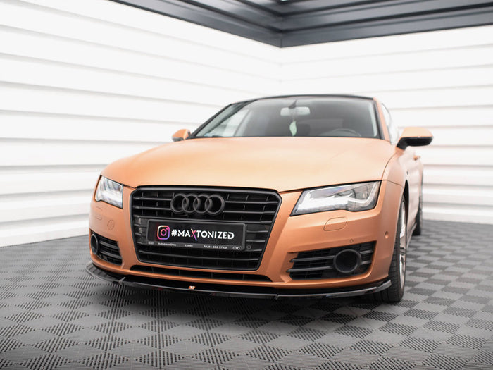 Audi A7 C7 Front Splitter V.1 - Maxton Design