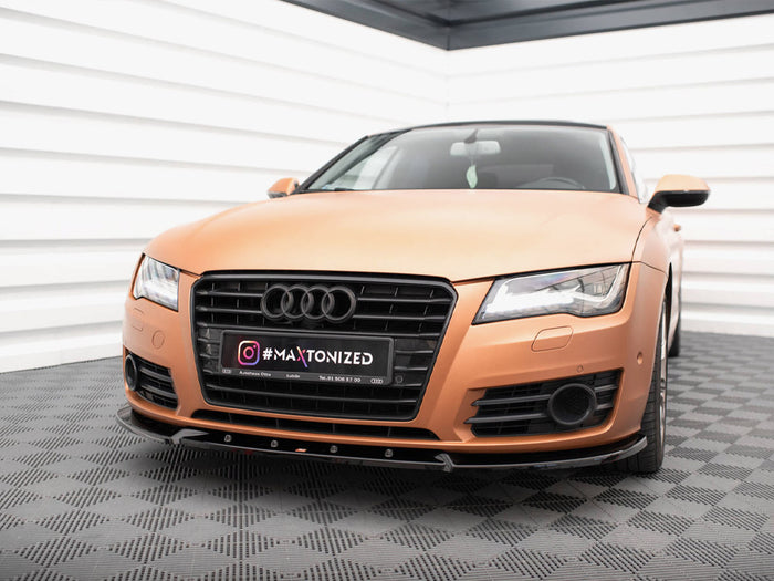 Audi A7 C7 Front Splitter V.2 - Maxton Design