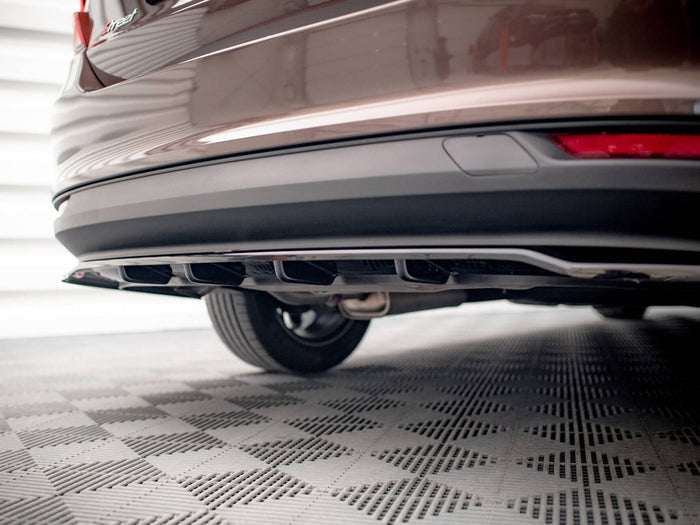 Fiat Tipo S Sedan Mk1 Central Rear Splitter (Vertical Bars) - Maxton Design