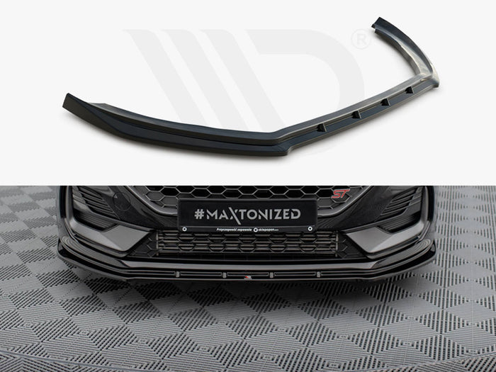 Ford Fiesta ST / ST-Line Mk8 Facelift Front Splitter V.2 - Maxton Design
