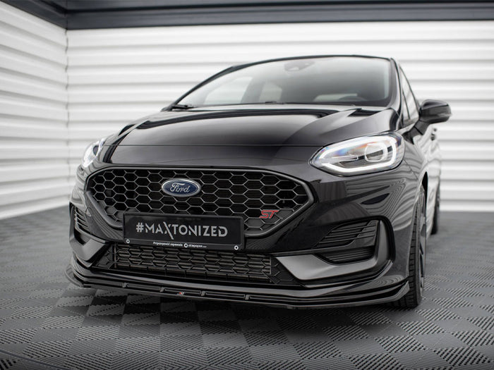 Ford Fiesta ST / ST-Line Mk8 Facelift Front Splitter V.2 - Maxton Design