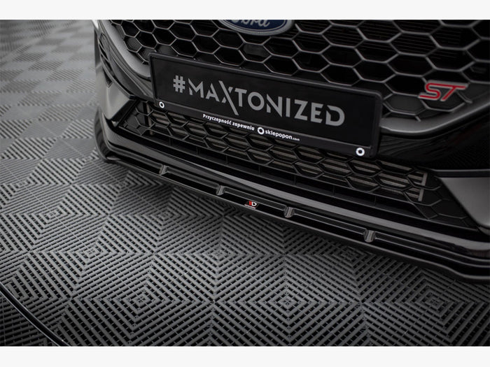 Ford Fiesta ST / ST-Line Mk8 Facelift Front Splitter V.2 - Maxton Design