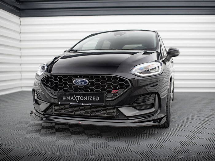 Ford Fiesta ST / ST-Line Mk8 Facelift Front Splitter V.3 - Maxton Design