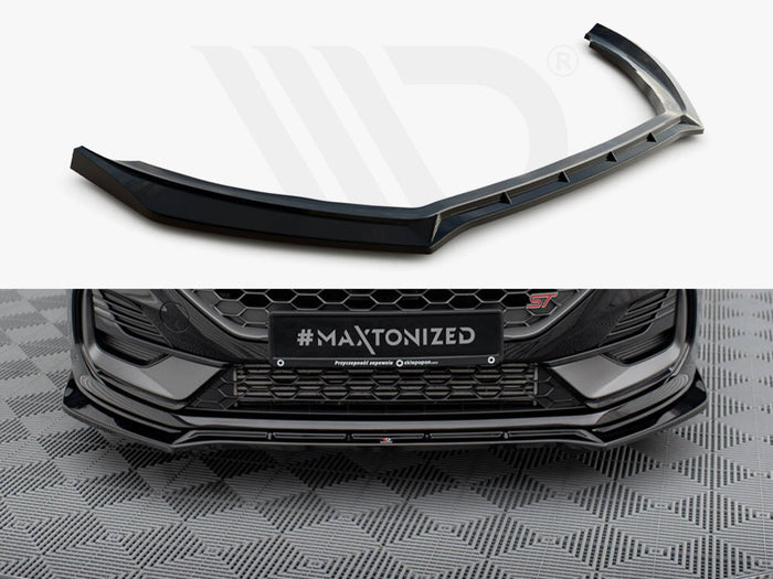Ford Fiesta ST / ST-Line Mk8 Facelift Front Splitter V.4 - Maxton Design