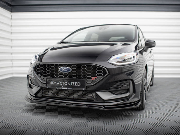 Ford Fiesta ST / ST-Line Mk8 Facelift Front Splitter V.4 - Maxton Design