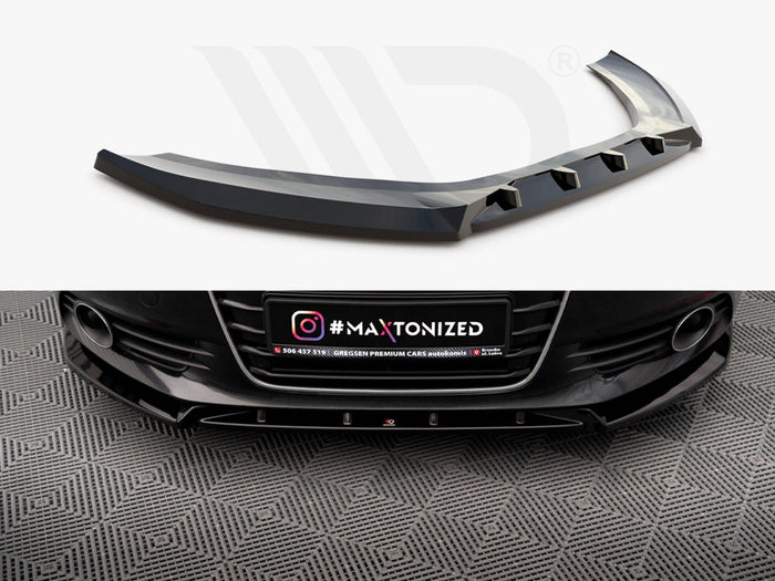 Audi A6 C7 Front Splitter V.2 - Maxton Design