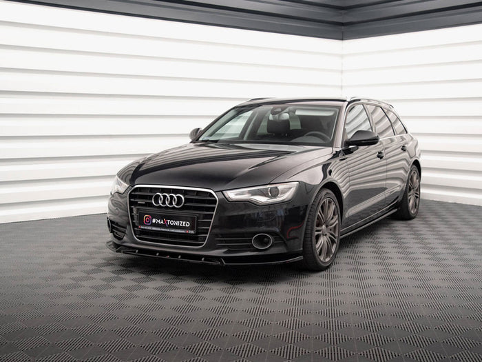 Audi A6 C7 Front Splitter V.2 - Maxton Design