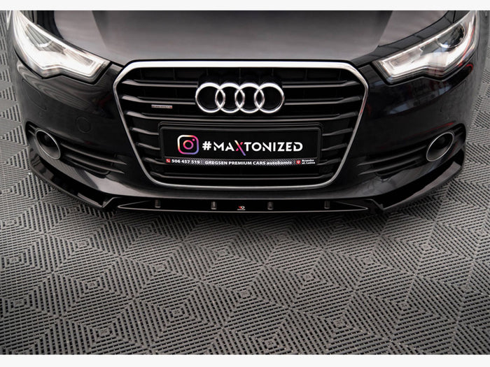 Audi A6 C7 Front Splitter V.2 - Maxton Design