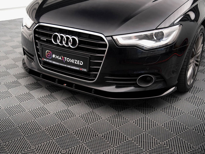 Audi A6 C7 Front Splitter V.3 - Maxton Design