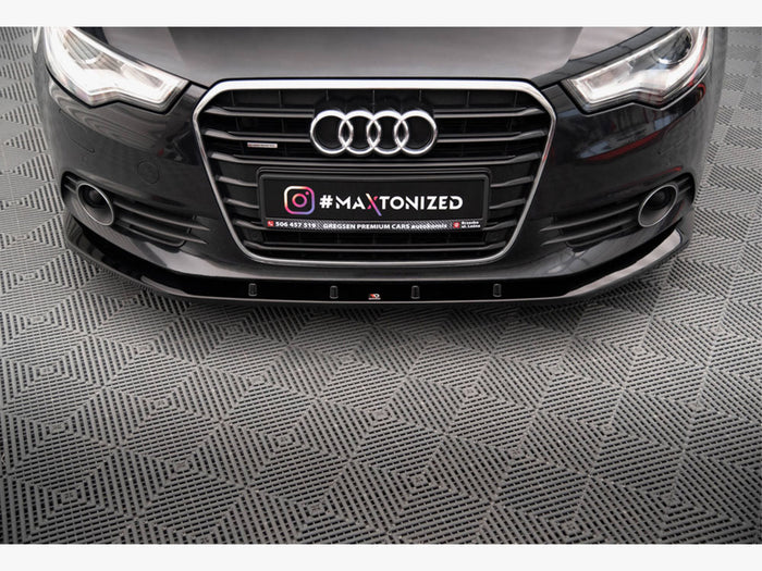 Audi A6 C7 Front Splitter V.3 - Maxton Design
