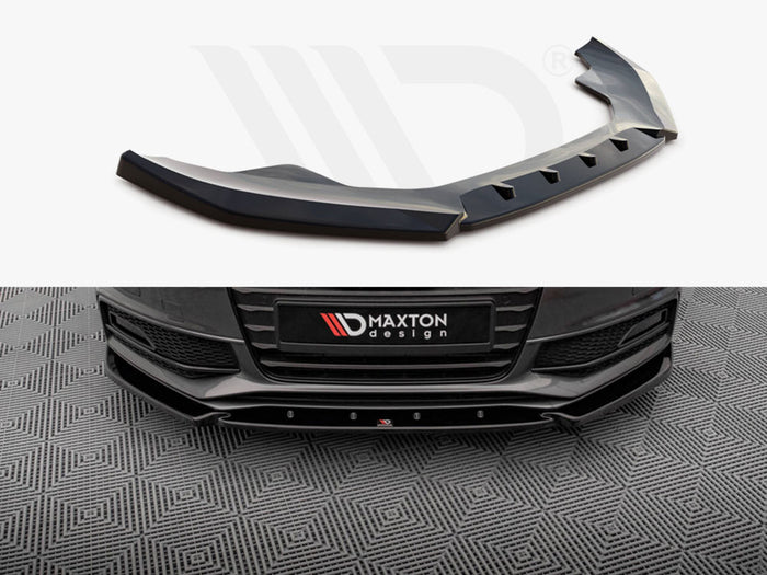 Audi A4 S-Line / S4 B8 Facelift Front Splitter V.3 - Maxton Design