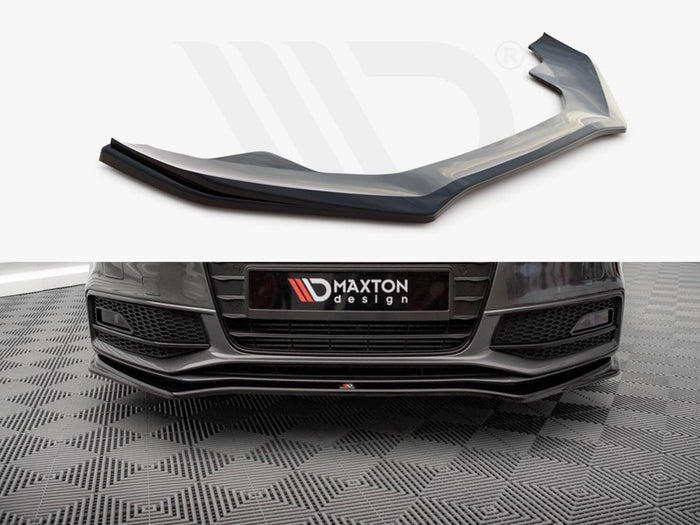 Audi A4 S-Line / S4 B8 Facelift Front Splitter V.4 - Maxton Design