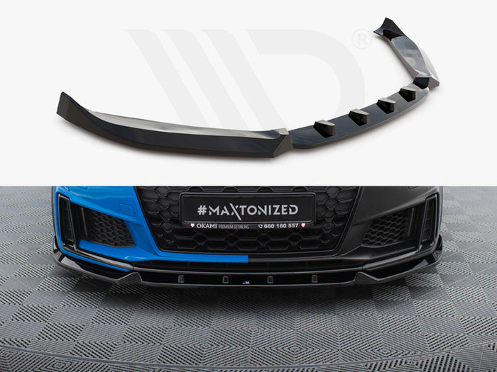 Audi TT S / TT S-Line 8S Facelift Front Splitter V.1 - Maxton Design