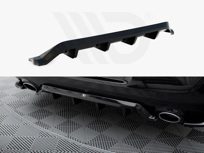 Chrysler 300 Mk2 Central Rear Splitter (Vertical Bars) - Maxton Design