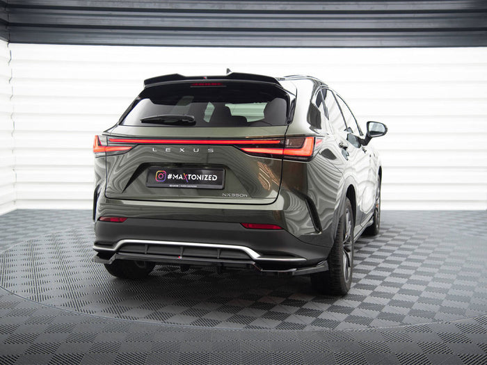 Lexus NX F-Sport Mk2 Central Rear Splitter (Vertical Bars) - Maxton Design