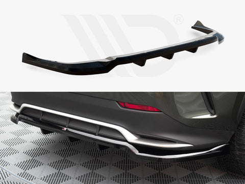 Lexus NX F-Sport Mk2 Central Rear Splitter (Vertical Bars) - Maxton Design