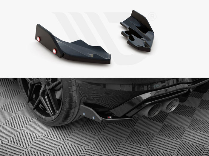 Volkswagen Golf R Mk8 Rear Side Splitters V.6 + Flaps - Maxton Design