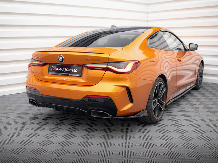 BMW 4 M440i G22 / G23 / G22 Facelift / G23 Facelift Rear Side Splitters V.2 - Maxton Design