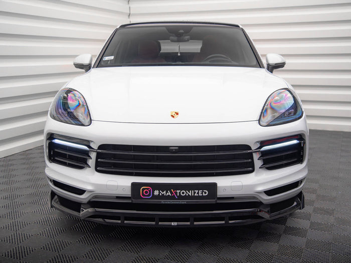 Porsche Cayenne Coupe / SUV Mk3 Front Splitter - Maxton Design