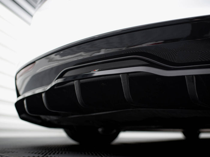 Tesla Model S Plaid Mk1 Facelift Rear Splitter (Vertical Bars) V.2 - Maxton Design