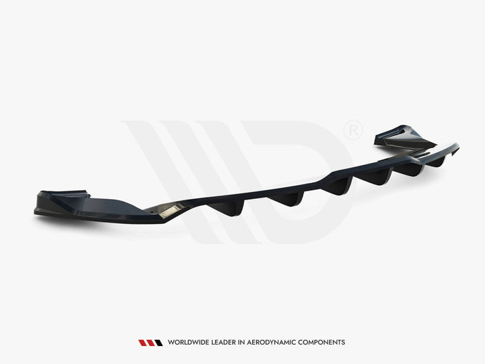 Tesla Model S Plaid Mk1 Facelift Rear Splitter (Vertical Bars) V.2 - Maxton Design