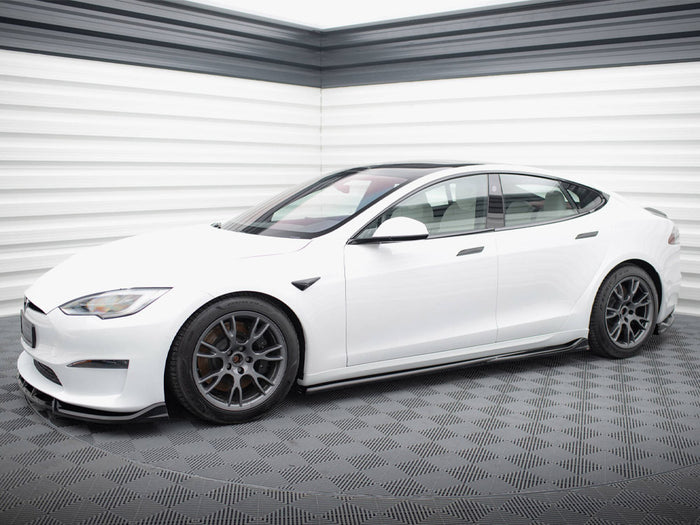 Tesla Model S Plaid Mk1 Facelift Side Skirts Diffusers V.1 - Maxton Design