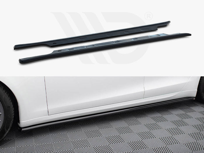 Tesla Model S Plaid Mk1 Facelift Side Skirts Diffusers V.2 - Maxton Design