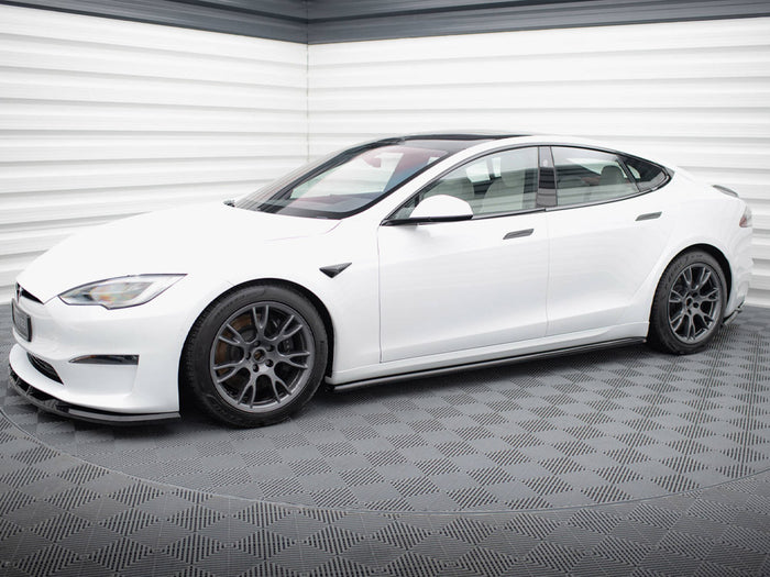 Tesla Model S Plaid Mk1 Facelift Side Skirts Diffusers V.2 - Maxton Design
