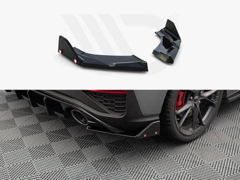Hyundai I30 N Hatchback Mk3 Facelift Rear Side Splitters V.4 + Flaps - Maxton Design