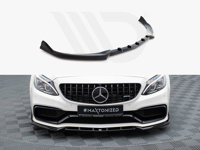Mercedes-AMG C63 Sedan / Estate W205 / S205 Front Splitter V.2 - Maxton Design