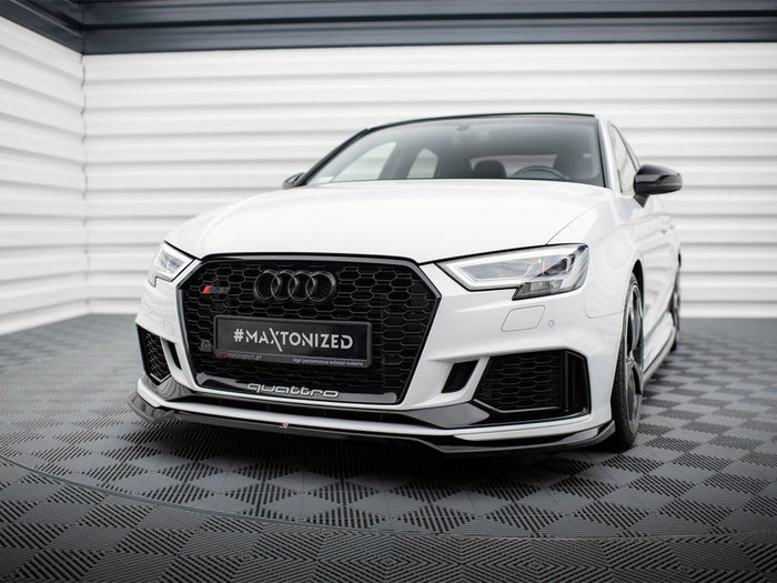 Audi RS3 Sedan 8V Facelift Front Splitter V.5 - Maxton Design