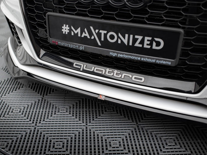 Audi RS3 Sedan 8V Facelift Front Splitter V.5 - Maxton Design