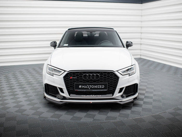 Audi RS3 Sedan 8V Facelift Front Splitter V.5 - Maxton Design