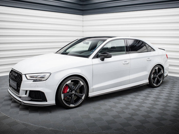 Audi RS3 Sedan 8V Facelift Side Skirts Diffusers V.2 - Maxton Design