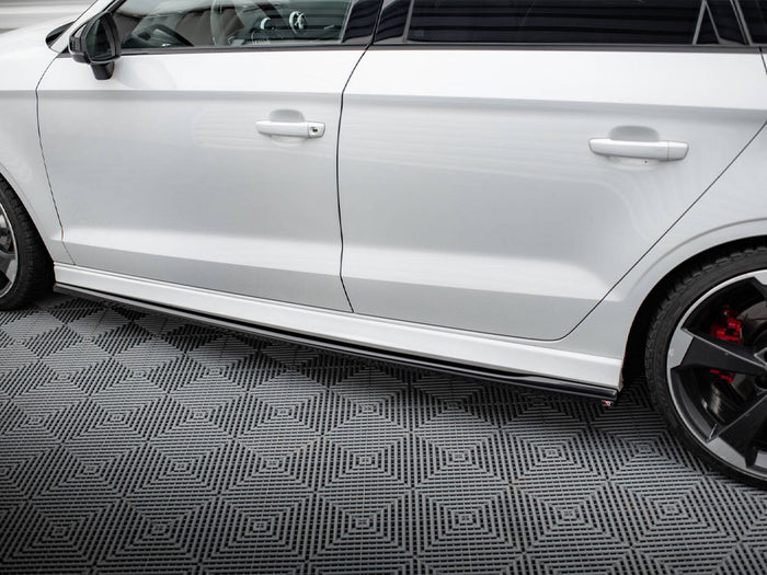 Audi RS3 Sedan 8V Facelift Side Skirts Diffusers V.2 - Maxton Design