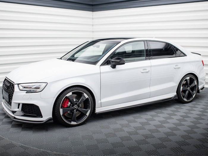Audi RS3 Sedan 8V Facelift Side Skirts Diffusers V.3 - Maxton Design