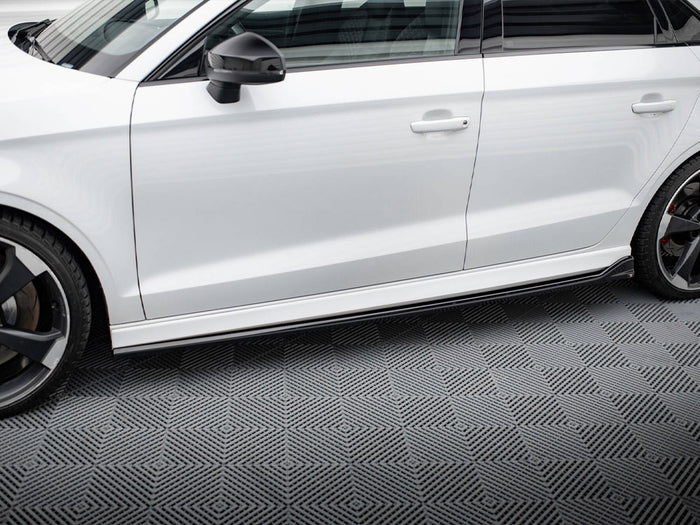 Audi RS3 Sedan 8V Facelift Side Skirts Diffusers V.3 - Maxton Design