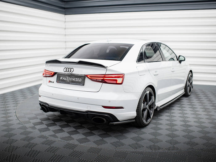 Audi RS3 Sedan 8V Facelift Rear Side Splitters V.2 - Maxton Design