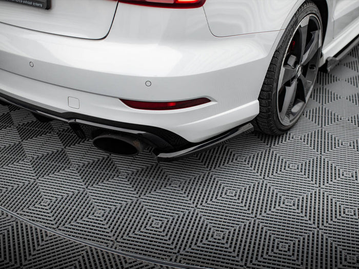 Audi RS3 Sedan 8V Facelift Rear Side Splitters V.2 - Maxton Design