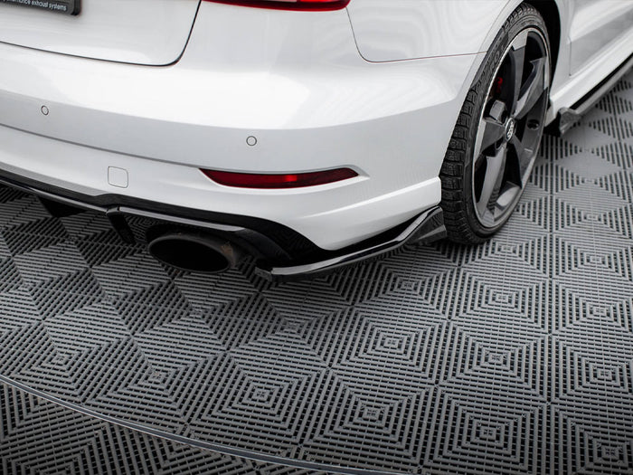 Audi RS3 Sedan 8V Facelift Rear Side Splitters V.3 - Maxton Design