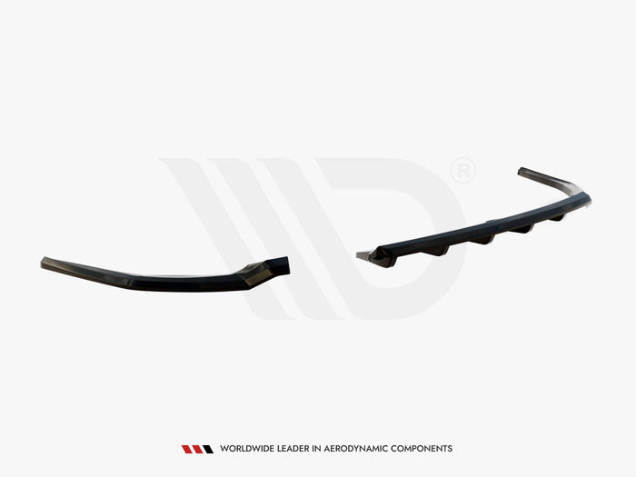 Jaguar XE X760 Facelift Central Rear Splitter (Vertical Bars) - Maxton Design