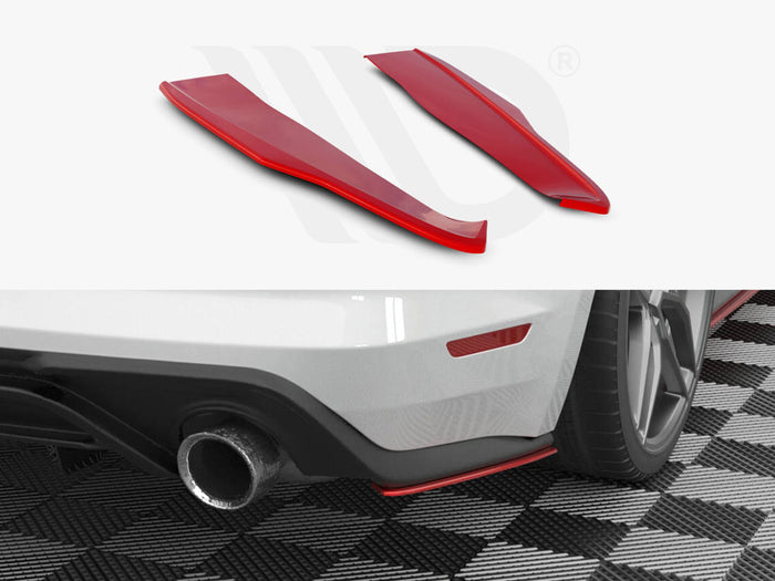 Ford Mustang Mk6 Facelift Rear Side Splitters V.2 - Maxton Design