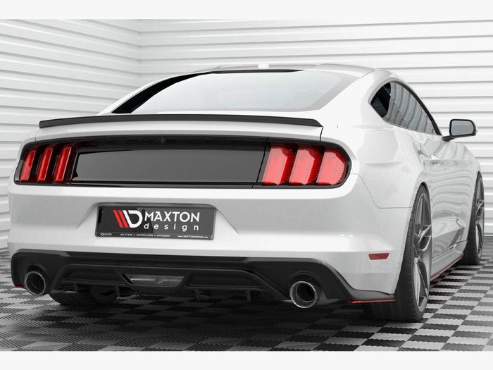 Ford Mustang Mk6 Facelift Rear Side Splitters V.2 - Maxton Design